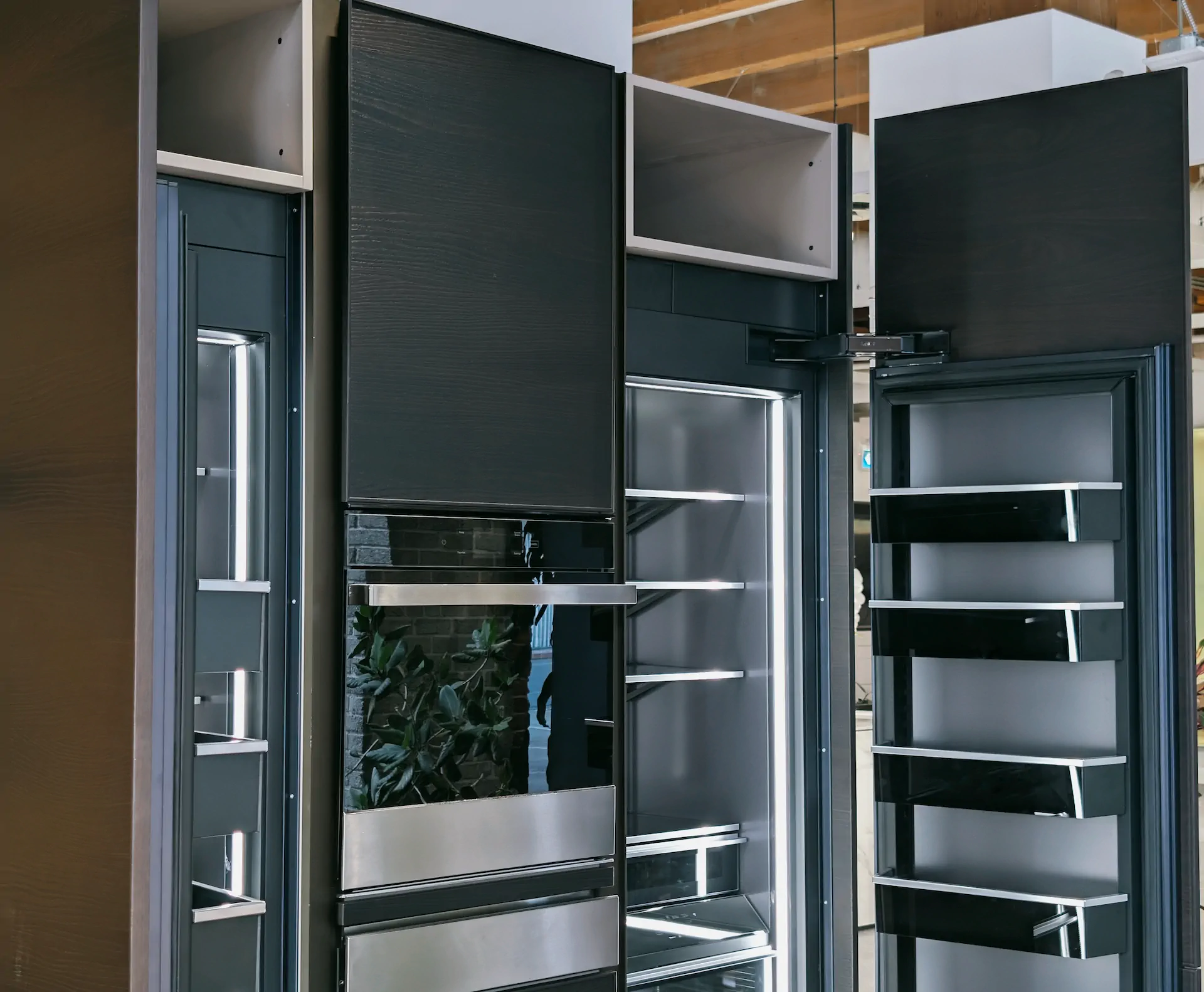 JennAir panel-ready appliance detail integrated with KI Atelier millwork